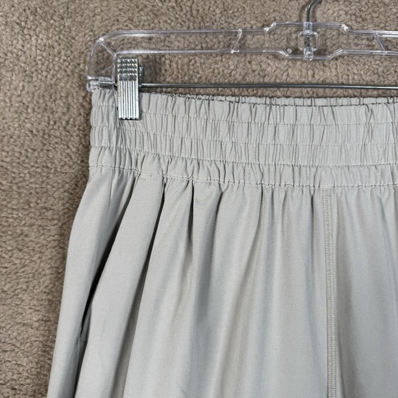 Vuori Villa Ankle Pants Womens Small Elastic Waist Lightweight Talc Gray Casual - Picture 4 of 12